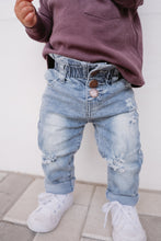 Load image into Gallery viewer, Paperbag Waist Denim - Light Wash