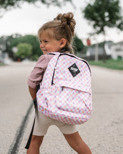 Load image into Gallery viewer, Mid-size Pink Checkered Backpack