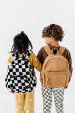 Load image into Gallery viewer, The Aspen Mini Backpack- Sherpa Black and White Check