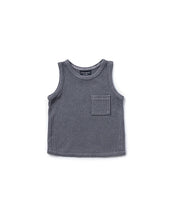 Load image into Gallery viewer, Acid Wash Ribbed Tank - Black