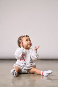 USA Lightweight Crewneck - Heather Grey