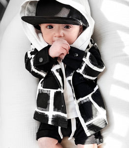 Checkered Hooded Shacket