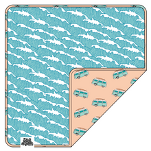 Load image into Gallery viewer, Totally Tubular x Surf City USA Bamboo Blanket