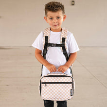 Load image into Gallery viewer, Tan Checkered Lunch Box