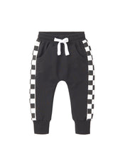 Load image into Gallery viewer, Side Checkered Jogger - Black