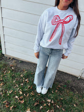 Load image into Gallery viewer, Ash Grey Bow Sweatshirt