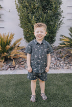 Load image into Gallery viewer, Navy Surfer Linen Cotton Shorts
