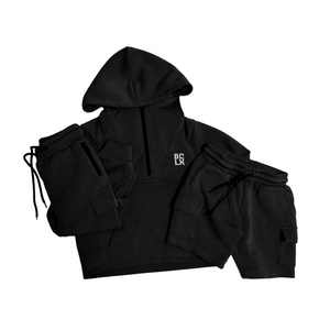 PREORDER: LUXE Half-Zip Sweatshirt (Onyx)