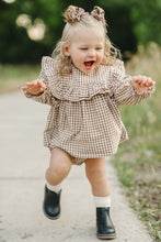 Load image into Gallery viewer, Gingham Ruffle Bloomer Set
