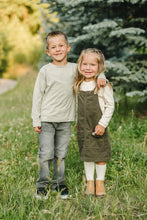 Load image into Gallery viewer, Green Corduroy Dress