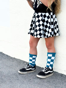 Teal Check