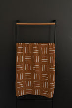 Load image into Gallery viewer, Mustard Mudcloth Muslin Swaddle Blanket