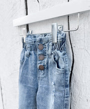 Load image into Gallery viewer, Paperbag Waist Denim - Light Wash