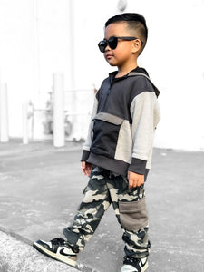 Block Pocket Hoodie