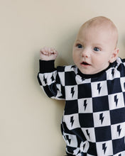 Load image into Gallery viewer, Bubble Romper | Charcoal Bolts