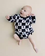 Load image into Gallery viewer, Bubble Romper | Charcoal Bolts