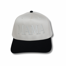 Load image into Gallery viewer, MAMA BLACK AND CREAM HAT