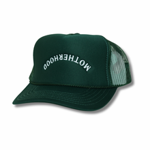 Load image into Gallery viewer, MOTHERHOOD UPSIDE DOWN // GREEN TRUCKER