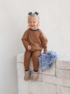 Ribbed Legging - Chestnut