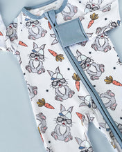 Load image into Gallery viewer, Bamboo Zip Romper | Rad Bunny