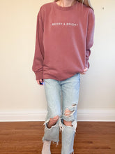 Load image into Gallery viewer, Christmas Sayings Embroidered  Sweatshirt