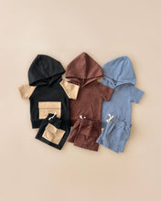 Load image into Gallery viewer, Terry Cargo Shorts Set | Chocolate