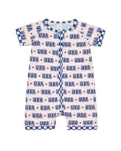 Load image into Gallery viewer, Bamboo Shorty Romper | USA