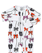 Load image into Gallery viewer, Bamboo Zip Romper | Spooky Bows