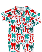 Load image into Gallery viewer, Bamboo Zip Romper | Merry Bows