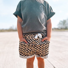 Load image into Gallery viewer, CHECK &#39;YA LATER SHORTS - BROWN/BEIGE
