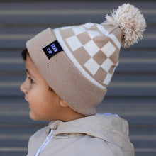 Load image into Gallery viewer, Tan Check Beanie