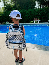 Load image into Gallery viewer, Kids Clear Checkered Backpack