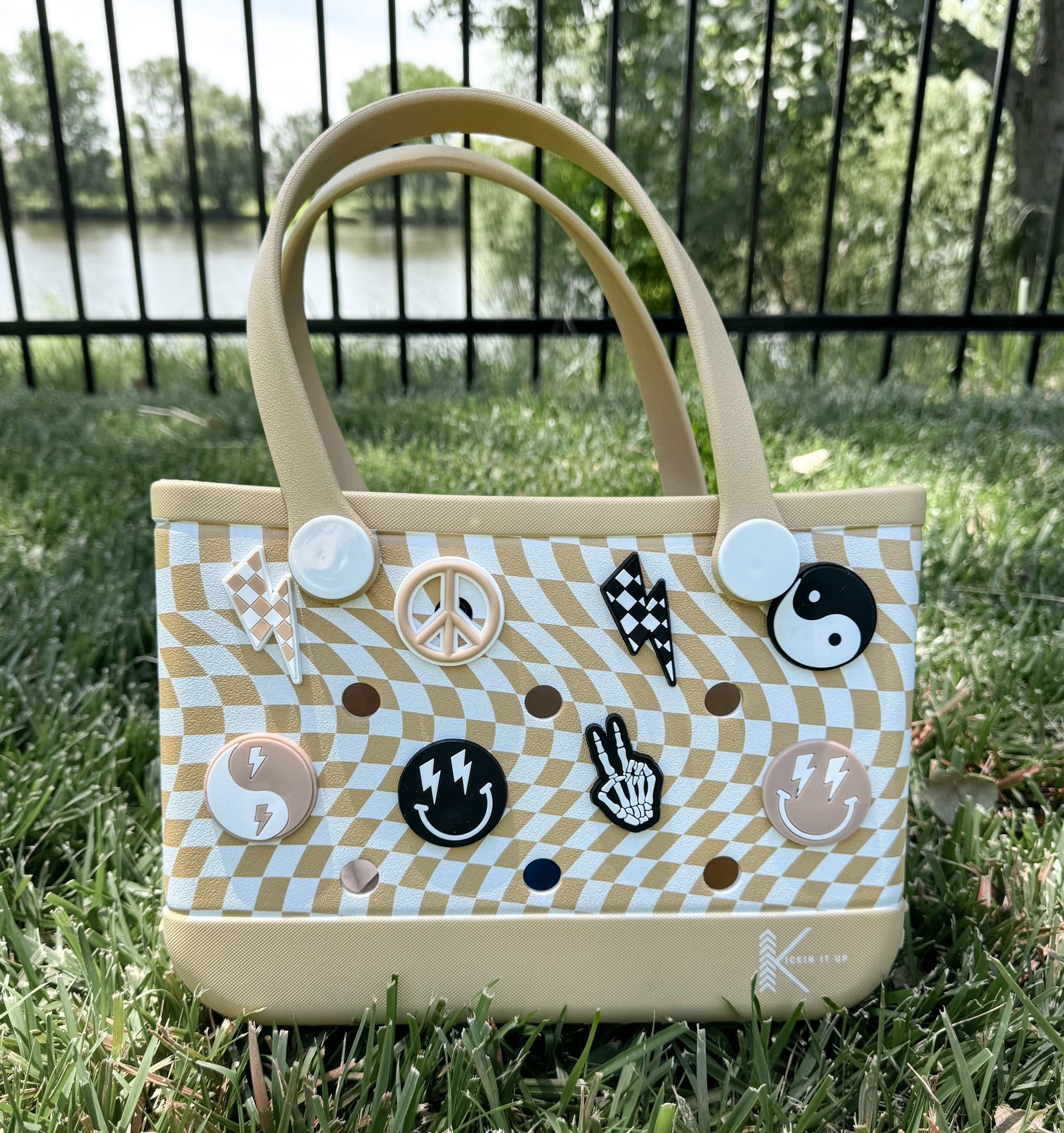Tote bag charms best sale