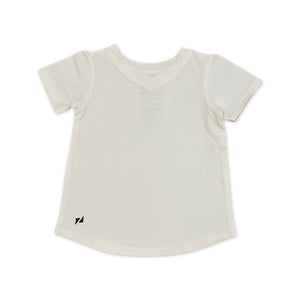 V-Neck Signature Tee | Pure White