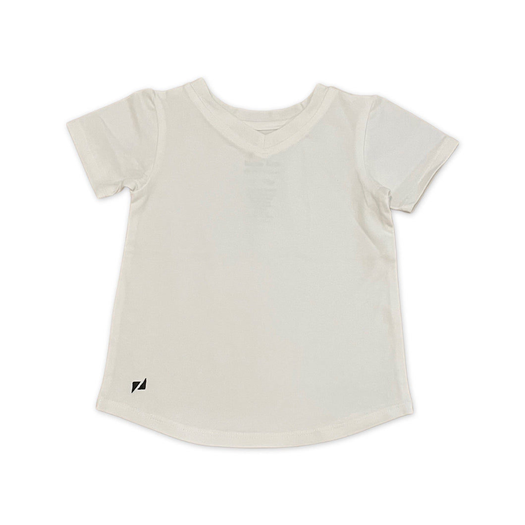 V-Neck Signature Tee | Pure White