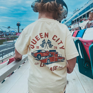 QUEEN CITY GARAGE TEE - VINTAGE CREAM
