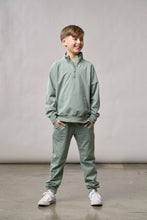 Load image into Gallery viewer, Quarter Zip Pullover - Basil Wash