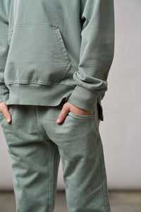 Quarter Zip Pullover - Basil Wash