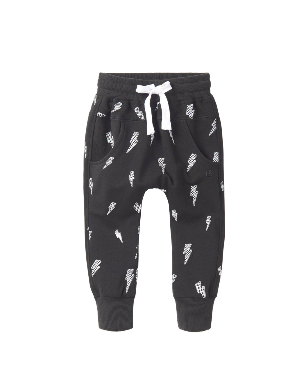Lightning Bolt Jogger - Black
