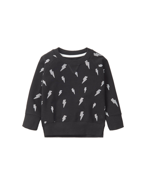 Lightning Bolt Pullover - Black
