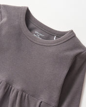 Load image into Gallery viewer, Long Sleeve Ribbed Dress - Graphite