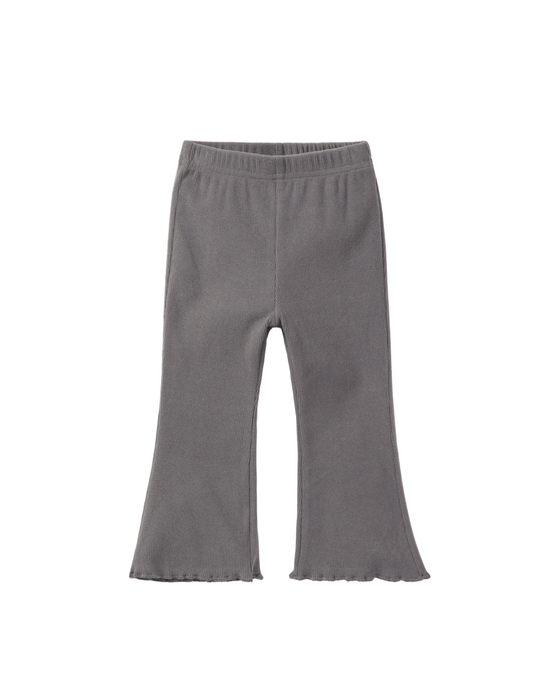 Ribbed Flare Pant - Graphite
