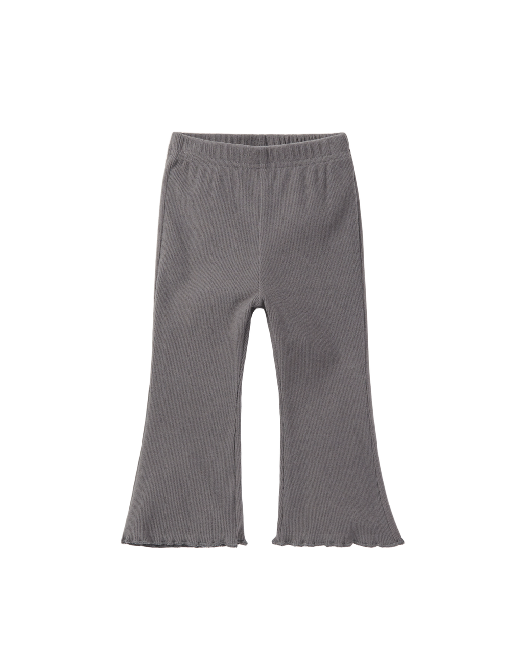 Ribbed Flare Pant - Graphite
