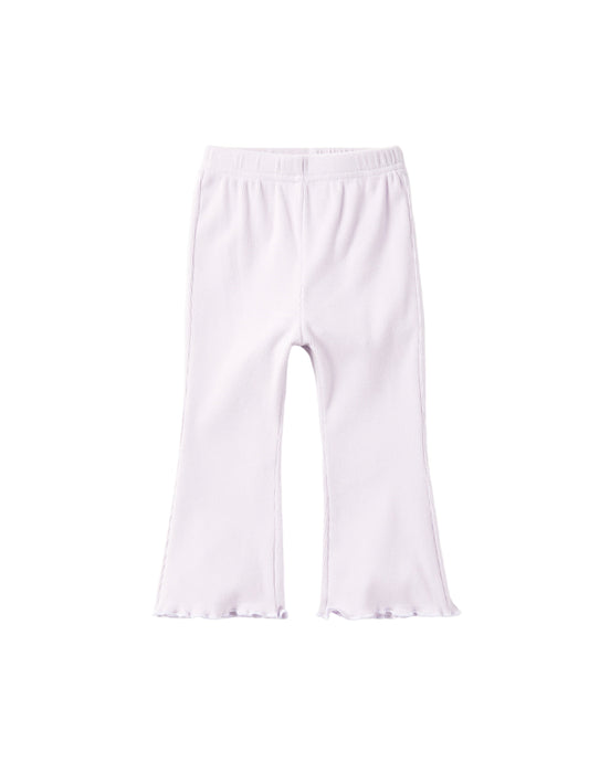 Ribbed Flare Pant - Lilac