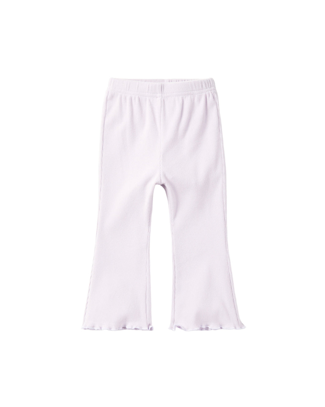Ribbed Flare Pant - Lilac