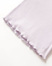 Load image into Gallery viewer, Long Sleeve Ribbed Lettuce Trim Tee - Lilac