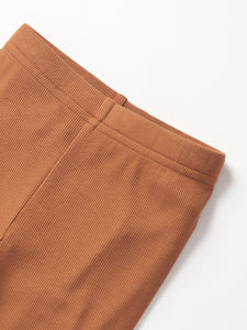 Ribbed Legging - Chestnut