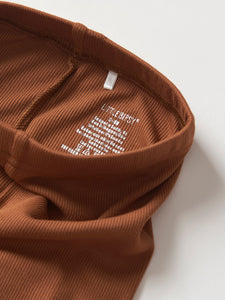Ribbed Legging - Chestnut