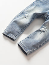 Load image into Gallery viewer, Paperbag Waist Denim - Light Wash