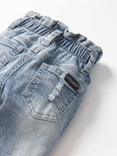 Load image into Gallery viewer, Paperbag Waist Denim - Light Wash